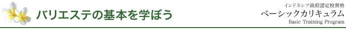 バリエステの基本を学ぼう